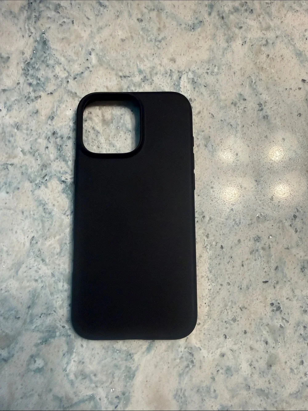 Black Phone Case Compatible with iPhone 16 Pro Max